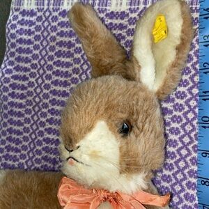 Vintage Steiff large bunny rabbit 14” mohair fur!  Easter gift.Stieff.